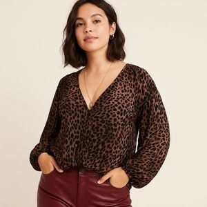 Free People Wild Dreams Animal Print Velvet Tunic – Size M – EUC